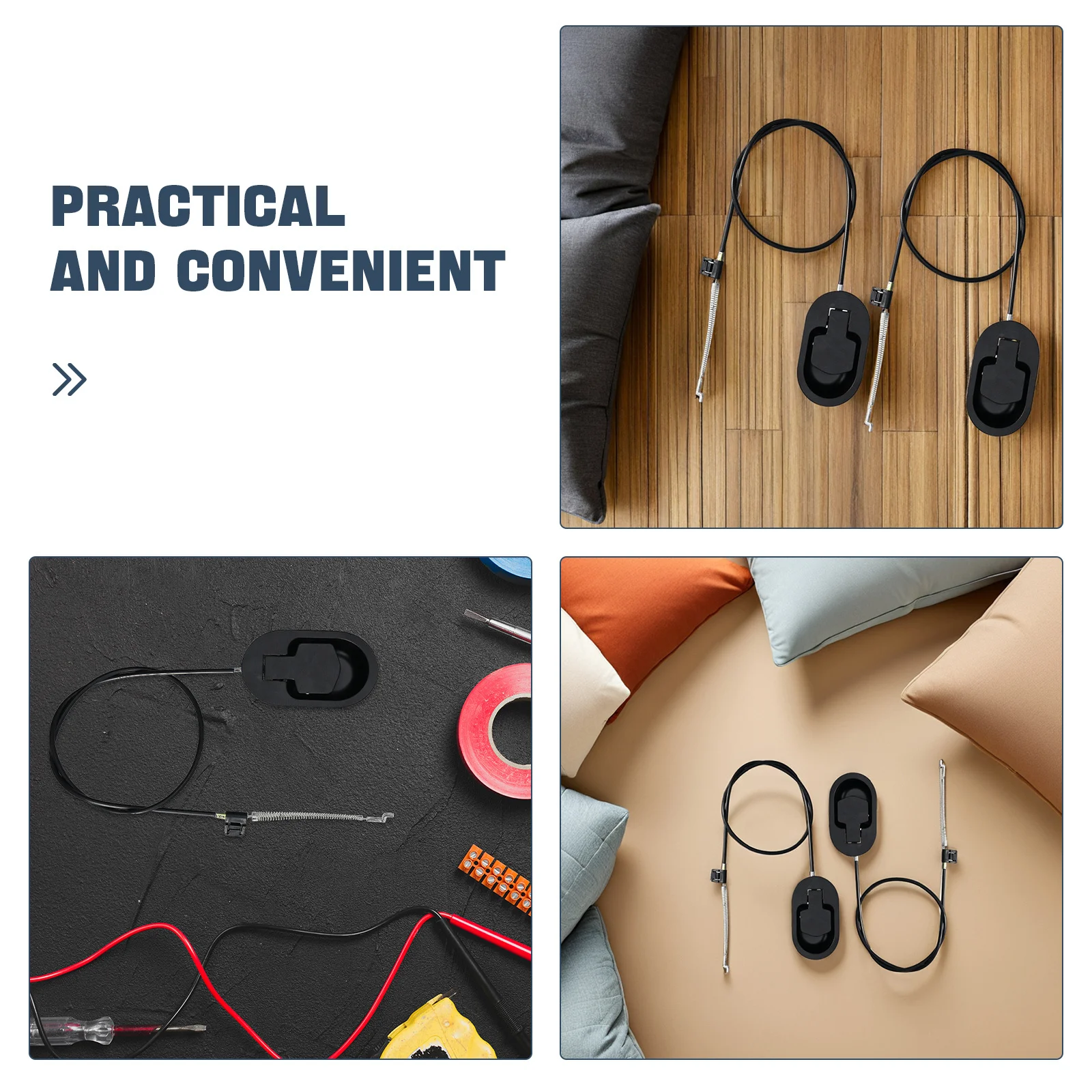 2 قطعة كرسي معدني قوي مقبض سحب 96 سنتيمتر كابل للأرائك الأرائك الكراسي بما في ذلك كراسي الطاقة كرسي استبدال أجزاء