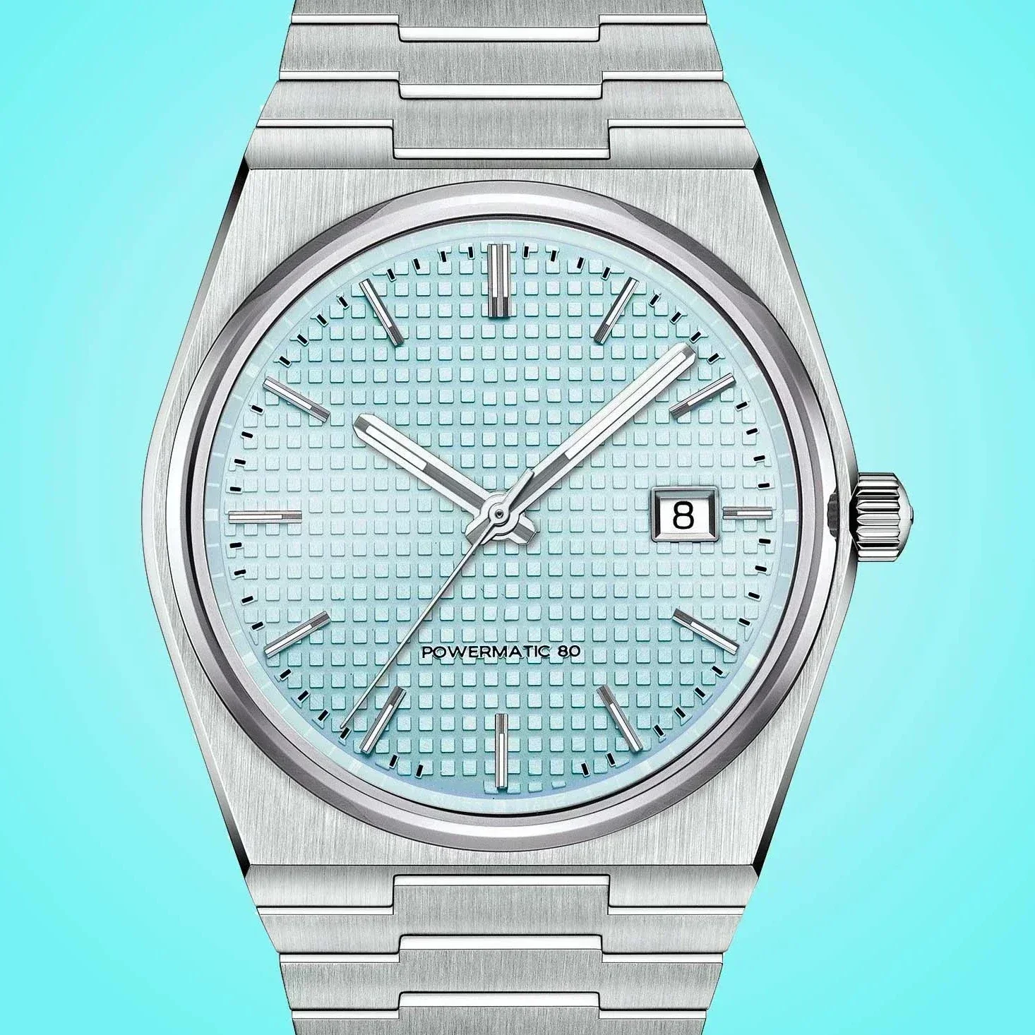 ساعة كوارتز رجالي فاخرة من العلامة التجارية المصممة بحزام فولاذي، أزياء عمل احترافية متعددة الاستخدامات على طراز الهيب هوب، ساعة عالية الجودة