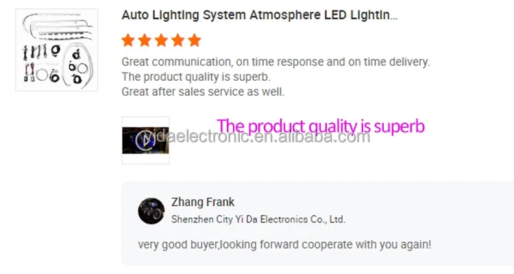 Car automatic 3D rotating tweeter speaker subwoofer atmosphere lighting ambient lights for Mercedes Benz W205