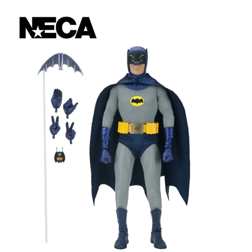 Image of NECA Toys Batman (1966 TV-Show) - Batman 8-Zoll Actionfigur mit Kleidung, Modellpuppe, Garage Kit