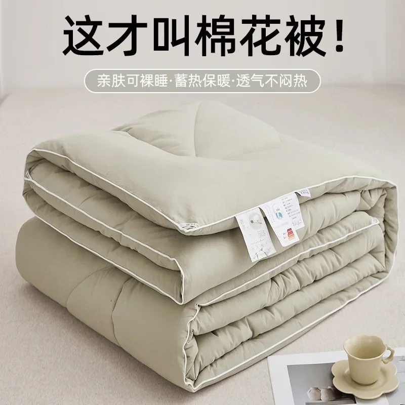 

2024 new minimalist pure cotton Xinjiang cotton quilt winter quilt core spring and autumn quilt universal in all seasons