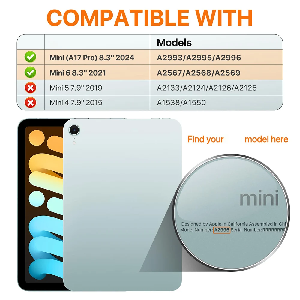 For iPad Mini 7 Case A17 Pro 2024/iPad Mini 6 Case 2021 8.3 Inch Shimmering Glittering Soft Silicone Case Airbag Shell