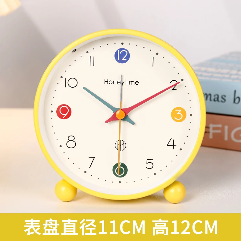 Creative Desktop Silent Self Discipline Alarm Clock Primary School Students Only The Boy Often Sets Desktop Bedroom Clock G