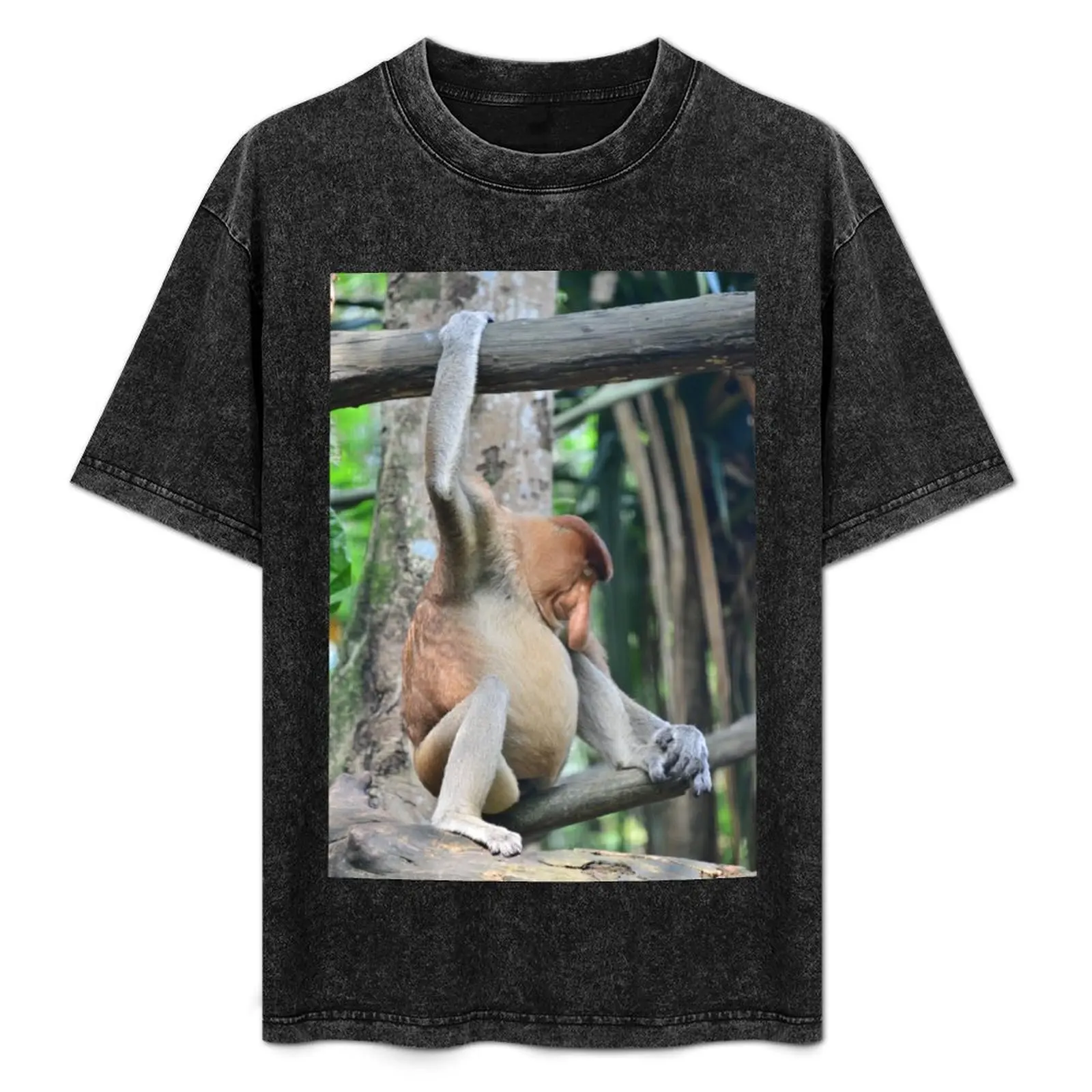 

Sleeping monkey T-Shirt Independence Day Short Sleeve T-Shirt