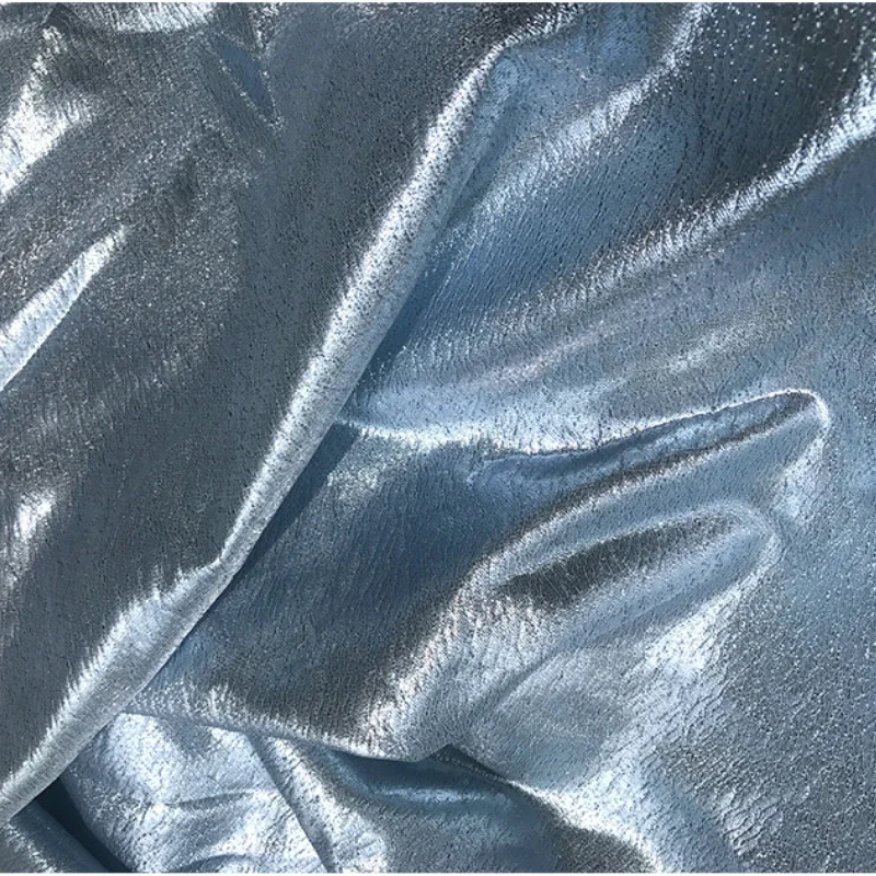 Metal Wire Fashion Jacquard Fabric for Clothing Suit Jacket Designer Handmade Diy Sewing Material Cloth Wholesale