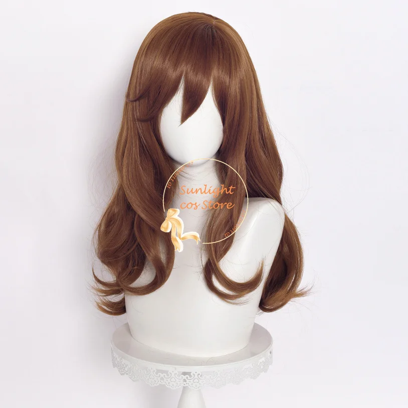 Anime Kyoko Hori Cosplay Wig Brown 60cm Long Curly Wigs Heat Resistant Synthetic Hair Halloween Women Role Play Wigs