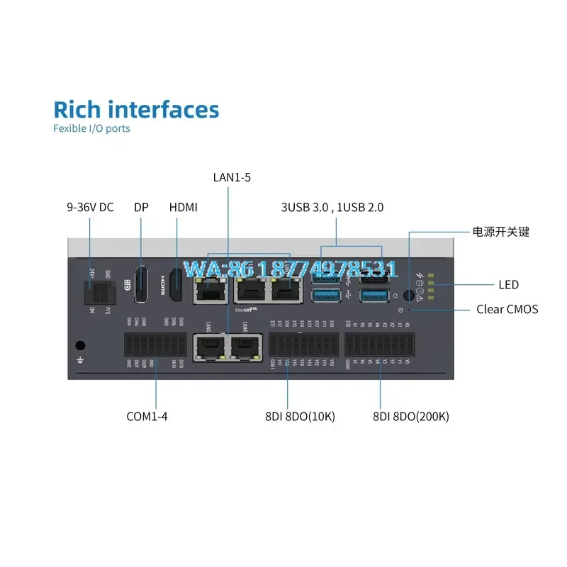 Wmwmnu for N97 i3-N305 Mini PC Win10 Win11 Linux Embedded Box Computer 8GB 16GB RAM Low Power Desktop Host in Stock 1