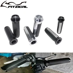 Motorcycle 1'' 25mm Electronic Throttle Handle Bar Hand Grips For Harley Touring Electra Glide Road King Softail Slim FLS FLHXS