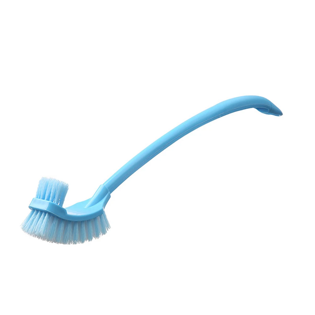 Portable Sink Brush Plastic Long Handle Toilet Bathroom Double Sided Scrub Cleaning Brush