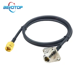 RG58 N Female Panel Mount to SMA Male / Female RF Coaxial Cable Adapter 50 Ohm RG-58 Extension Cord Jumper BEVOTOP Pigtail