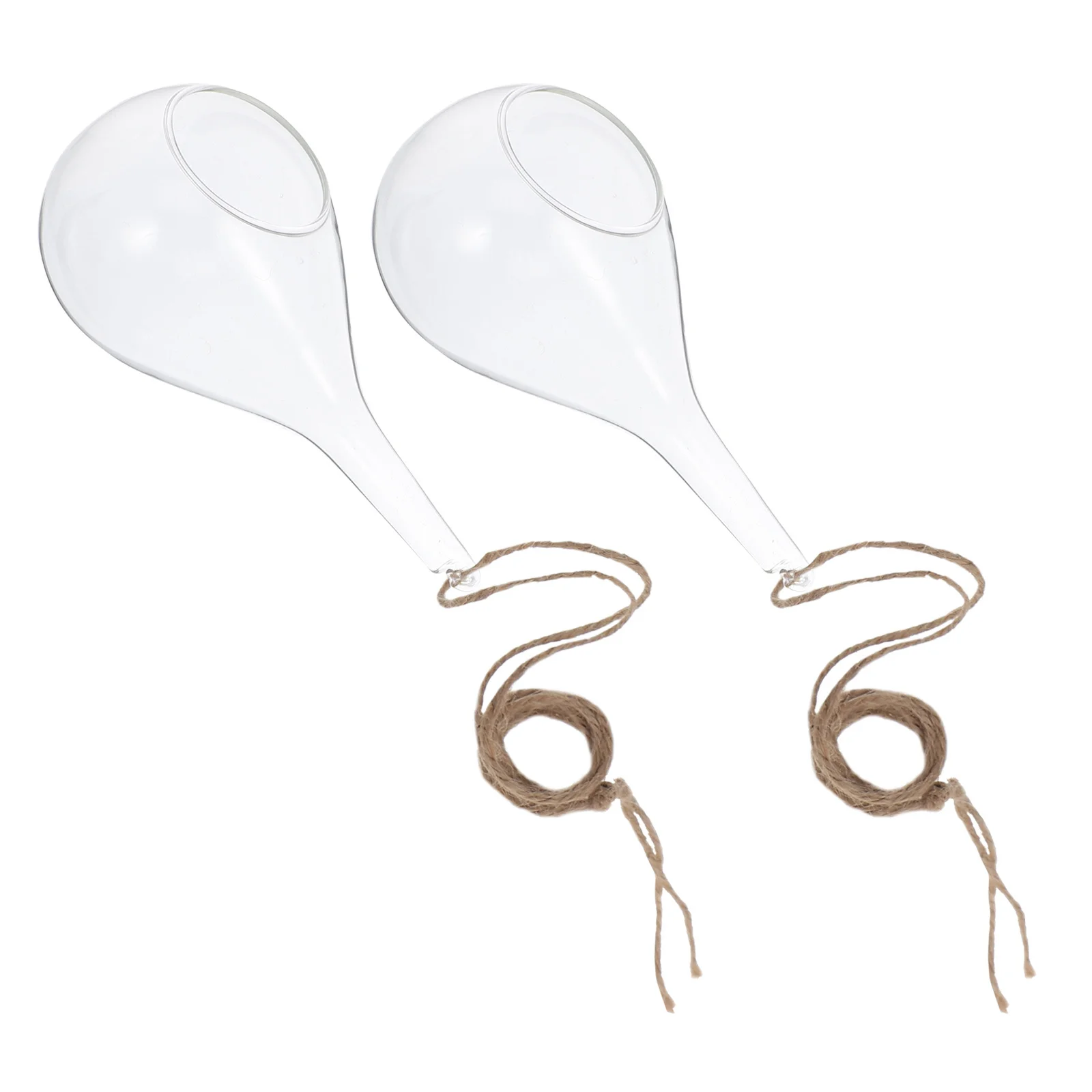 

2Pcs Micro Landscape Bottle Hanging Glass Vase Hydroponic Planter Wall Hanging Succulents Pot for Home Office Hydroponic Vase