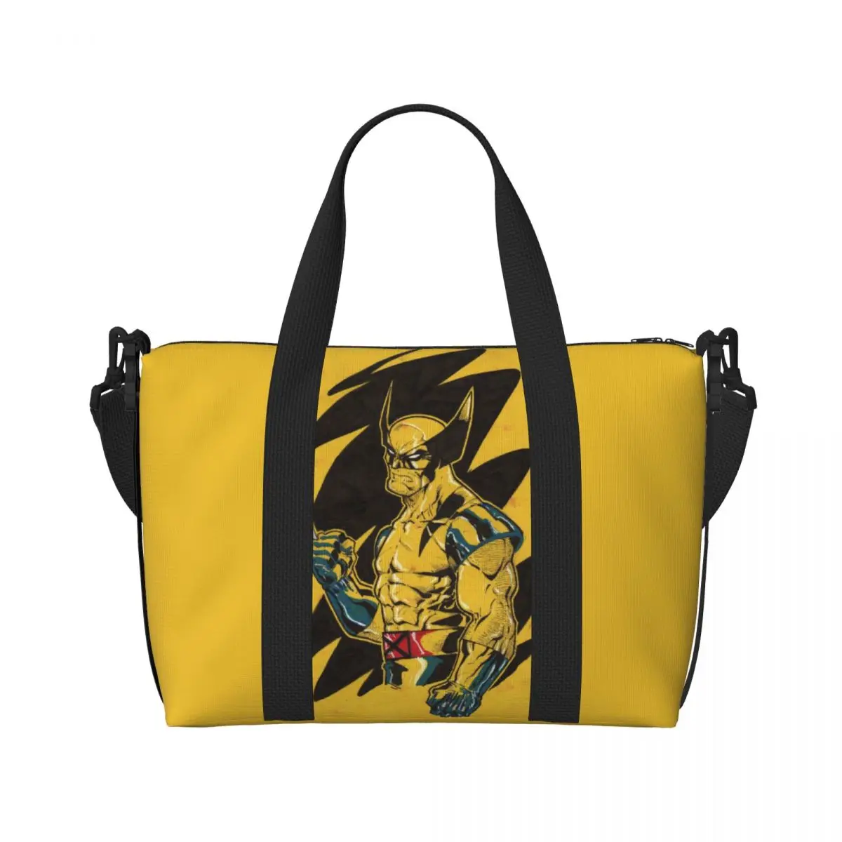 Custom Deadpool Poster Tote Bag Women Large Capacity Beach Gym Travel Bags