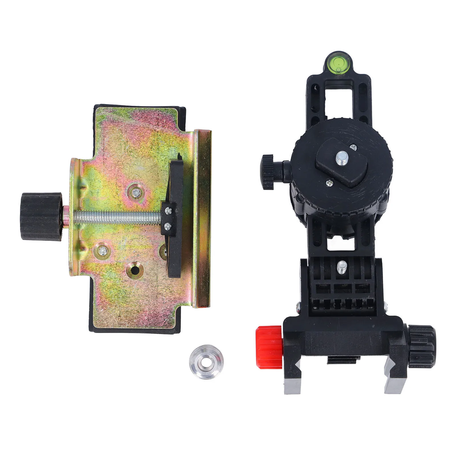 Base di livellamento per palo telescopico ABS multifunzionale e ferro Robusto supporto di livellamento regolabile Testa di asta di prolunga per ponti