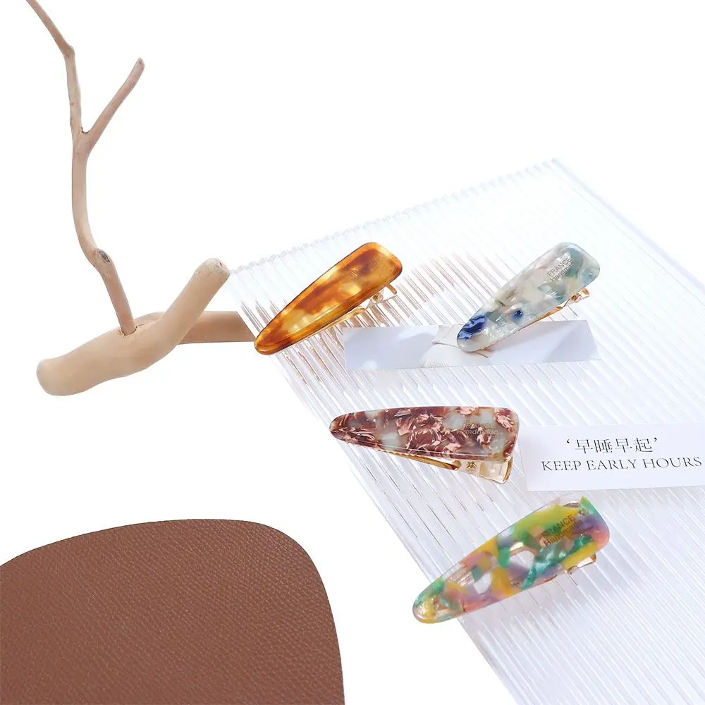 Korean Elegant Acetate Hair Clips For Women Barrettes Hairpins Sweet Temperament Girls Duckbill Clips Ins BB Clips Gifts