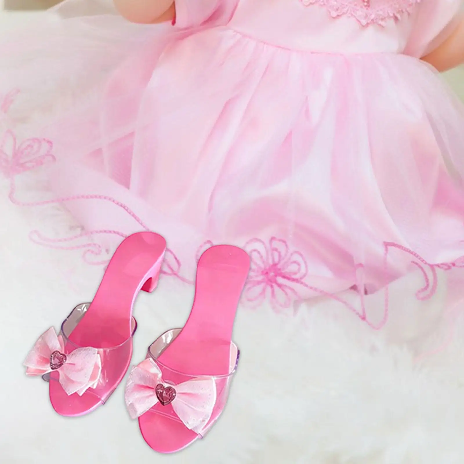 Jelly Sandalen Kids Hakken Cosplay Collector, Doe alsof Spelen, Mode, Verkleed Prinses Schoen Slip op Schoen voor Verjaardagsfeestje Gunsten