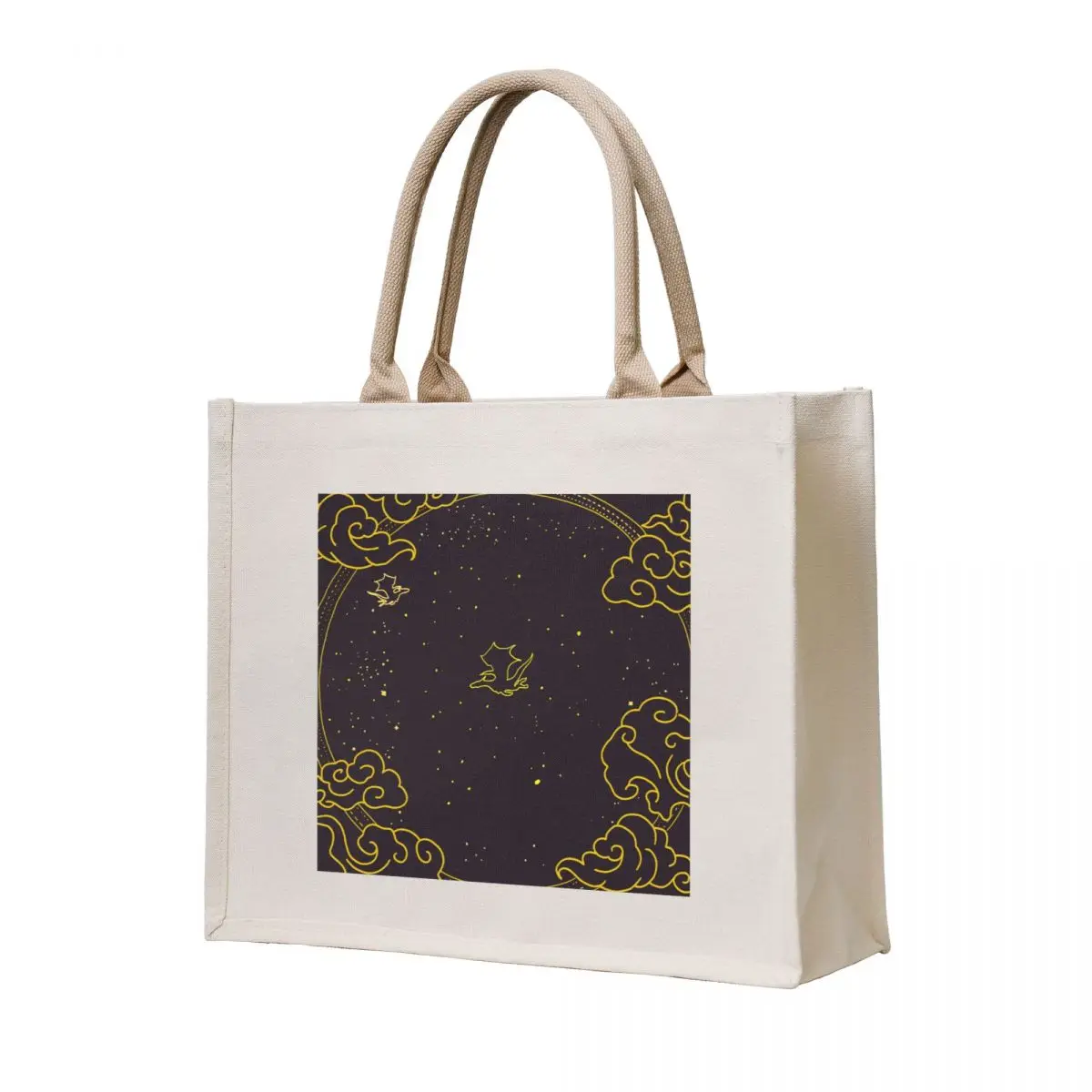 

Fourth Wing Black Illustrated Tote Bag handbag Eco bag Woman shopper bag