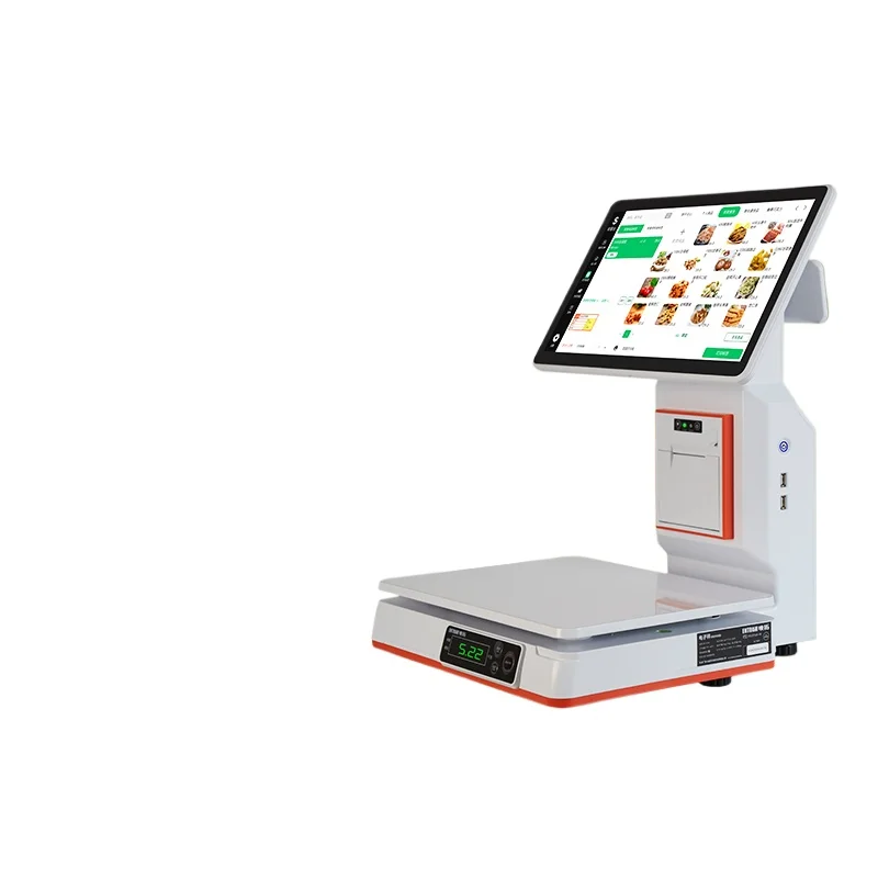

Intelligent recognition electronic scale cash register integrated machine convenience store weighing cash register