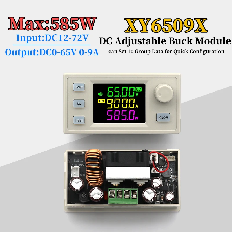 XY6509X CNC Adjustable DC Voltage Regulator Power Supply Constant Voltage Current Maintenance Buck Module