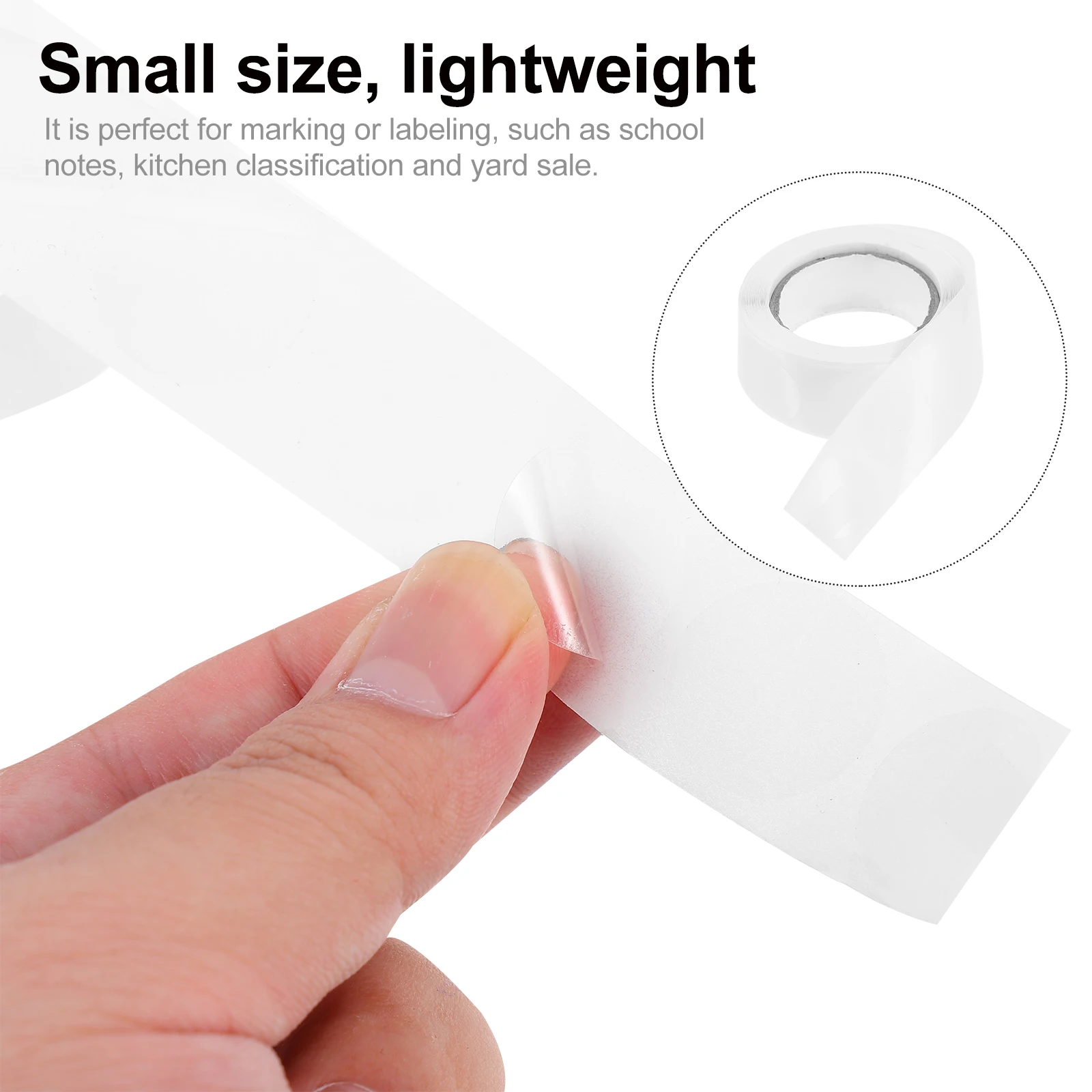 1000 Buah Stiker Penyegelan Bening 20Mm Label Hadiah Transparan Bulat Dekorasi Kemasan Penyegel Amplop Hadiah Pesta