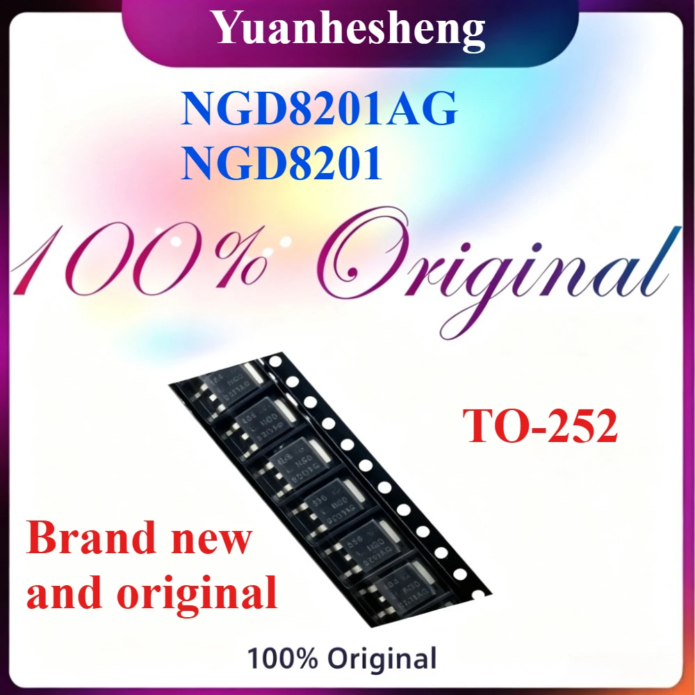 50pcs/lot Original NGD8201AG NGD8201 TO-252 ignition chip IC FOR Modern Yuedong computer board on-board computer NGD8201TO-252