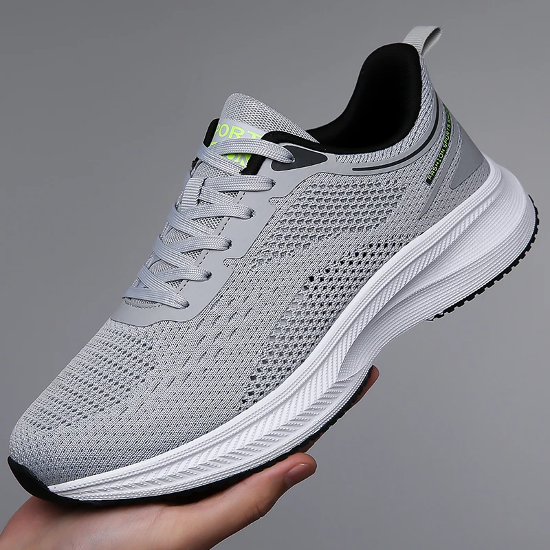 

Мужская повседневная спортивная обувь, удобные мужские кроссовки с дышащей сеткой для бега на открытом воздухе