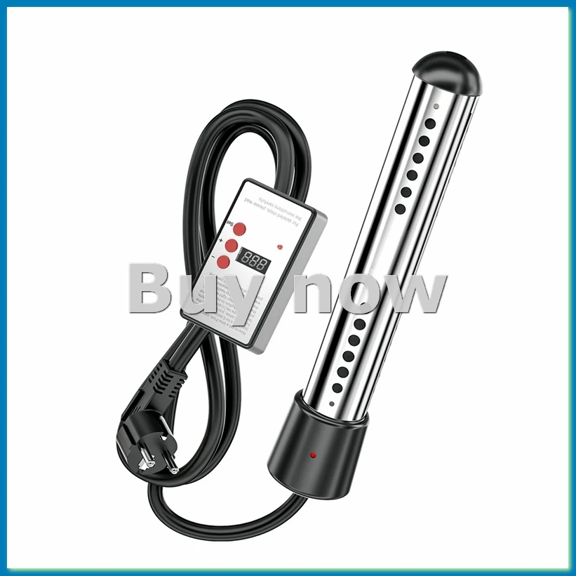 

Погружной водонагреватель, электрический нагреватель для ванн мощностью 2500 Вт с таймером и автоматическим отключением, для домашнего использования зимой, вилка стандарта ЕС - A33R