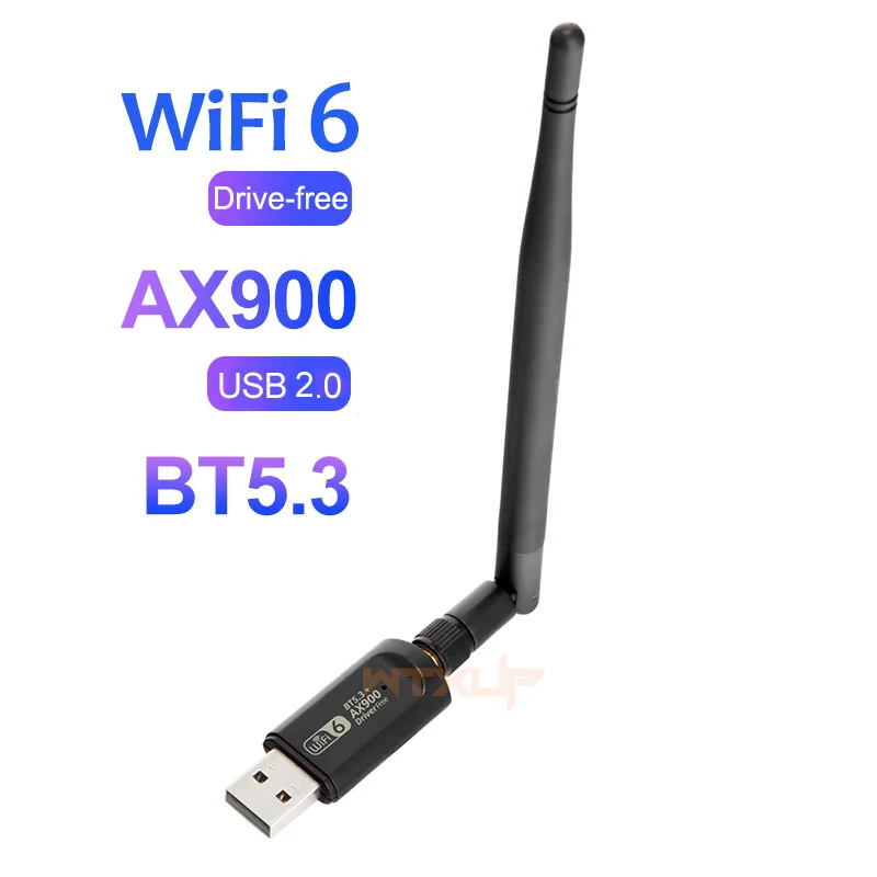 ax900 USB Bluetooth 5.3 Wifi Adapter 2 in 1 For PC BT wifi6 2.4G 5G 802.11ax 5dbi Dongle Usb Wireless WiFi Receiver