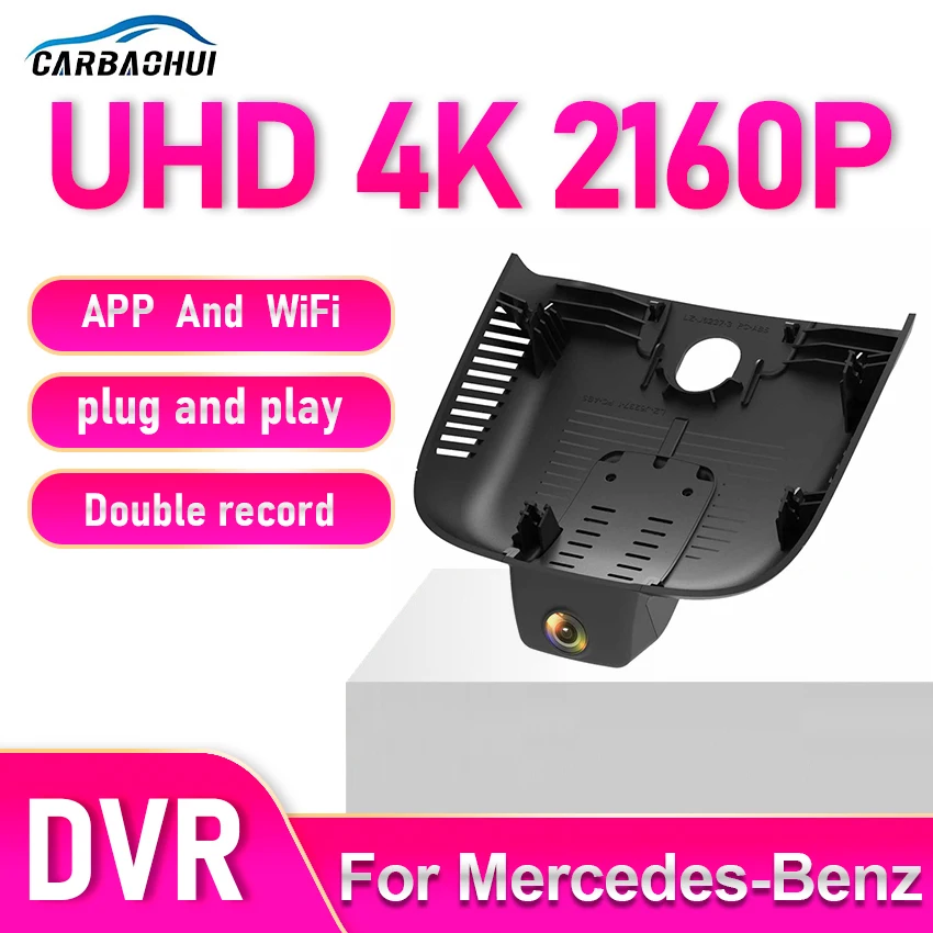 New! Plug and Play Dash Cam Car DVR Video Recorder For Mercedes-Benz A CLA W177 V177 C118 AMG A35 A45 CLA35 CLA45, Dashcam 4K