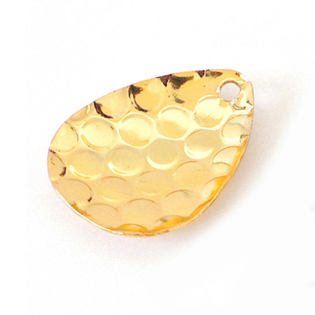 20 pièces bricolage Spinners paillettes bruit métal goutte d'eau paillettes cuillère de pêche Spinner lames pour bricolage leurres de pêche accessoires
