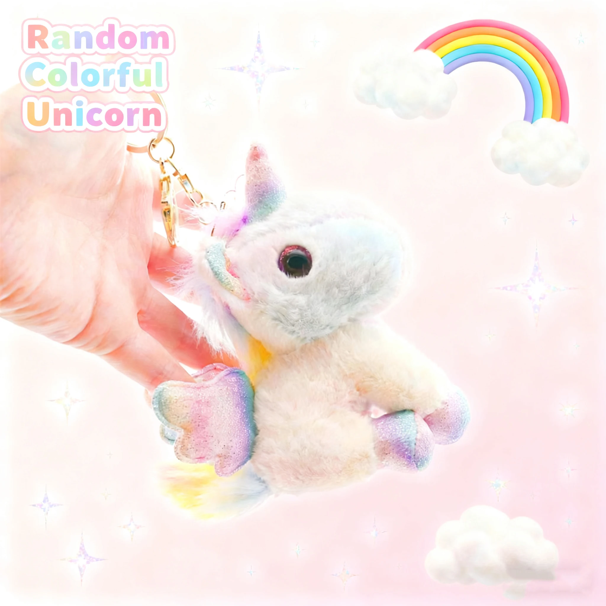 Mini pluche eenhoorn knuffels eenhoorn feestartikelen bulk speelgoed DIY pluche sleutelhanger knuffeldier voor kinderen partij gunst