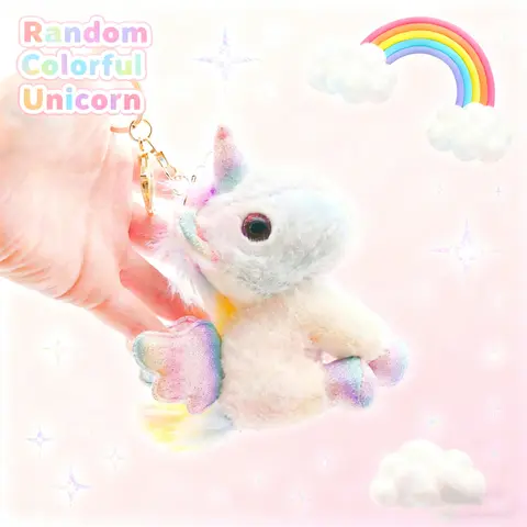 Mini Plush Unicorn Stuffed Animals Unicorn Party Favors Bulk Toys DIY Plush Keychain Stuffed Animal for Kids Party Favor