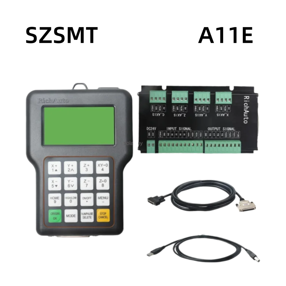 RichAuto 3-Axis A11E A15E 4-Axis A18E Multi Spindle Motion CNC DSP Handle Controller For CNC Carving Machine