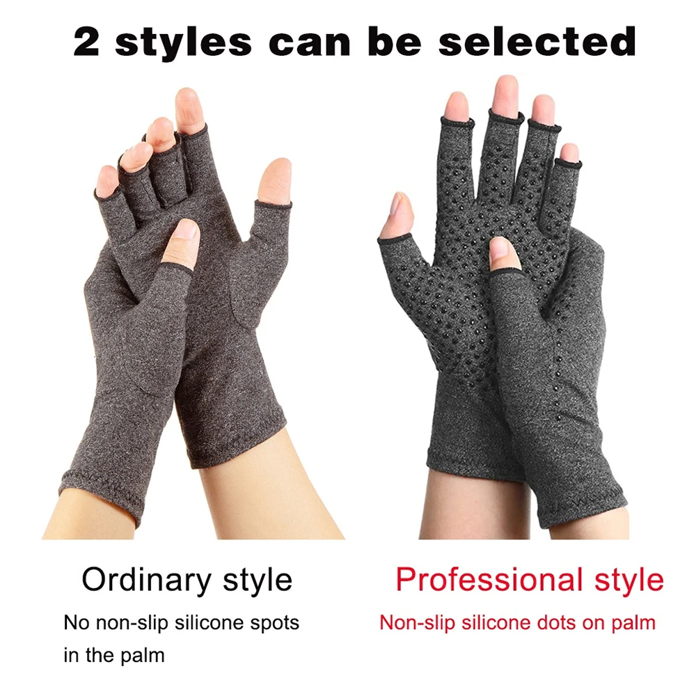 BraceTop Compression Arthritis Gloves Wrist Support Cotton Joint Pain Relief Hand Brace Therapy Wristband Compression Gloves New