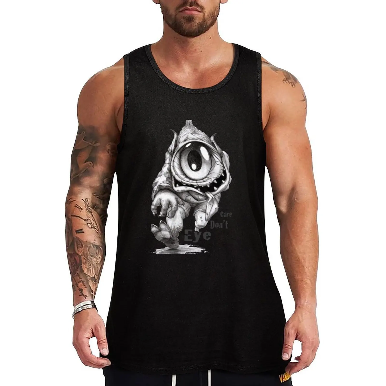 Eye Don't Care Tank Top Gym Ready Tank Top Sleeveless Quick Dry Athletic Top