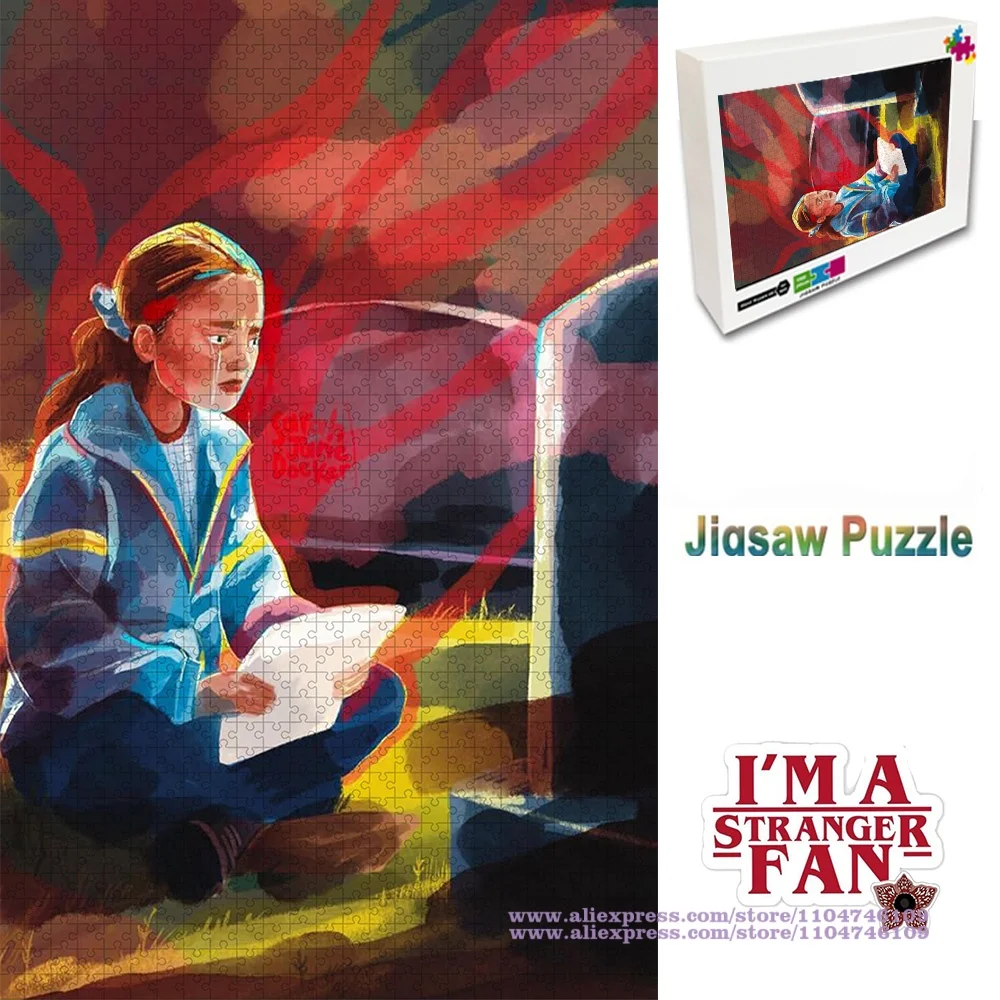 

Stranger Things Puzzle Jigsaw 108/200/300/500/1000/1500Pcs Intelligence Puzzles Unisex Gift with Box Home Decoration