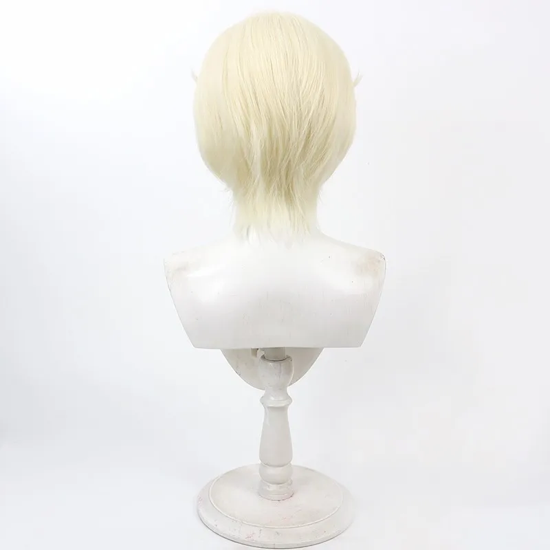 Identidade V Sobrevivente Papel Coração Mecânico peruca cosplay parte central amarela raízes provocadas presente de Halloween