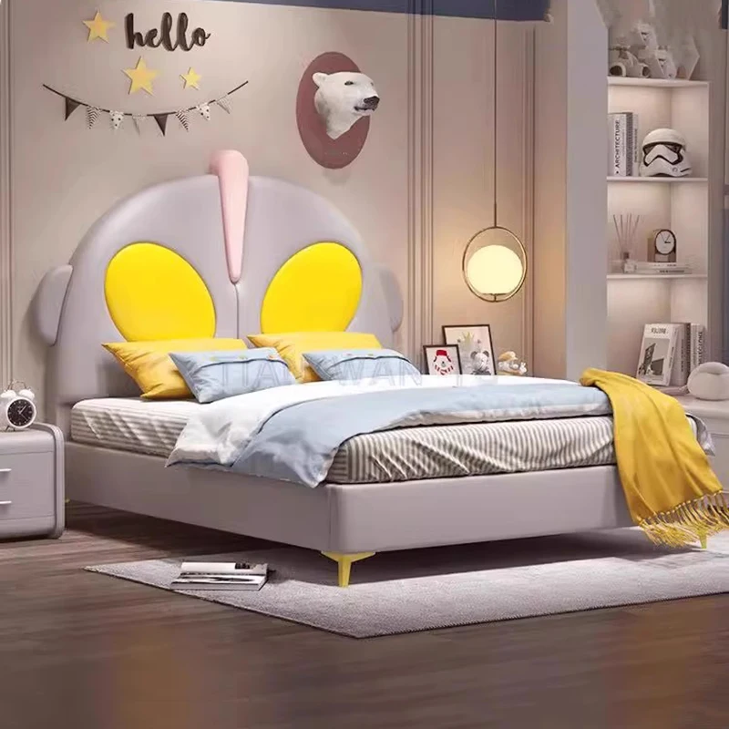 

Children Bedroom Bed Castle Simple Human Dog Double Massage Bed Sleeping Multifunctional Sofa Letto Matrimoniale Home Furniture