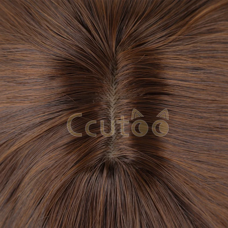 Hermione Jean Granger Cosplay Wig Brown Mixed Curly Heat Resistant Synthetic Hair Cosplay Costume Wigs view 6