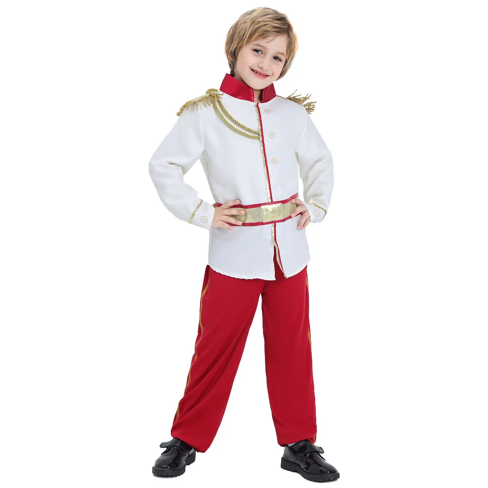 

Handsome Boy Middle Ages Noble Royal Charming Prince Child Kids Carnival Party Halloween Cosplay Costumes Cosplay Costumes