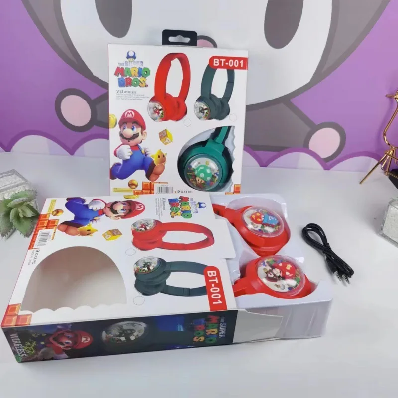 Miniso Sanrio headphones cartoon headset super long standby battery life stereo music Bluetooth headset