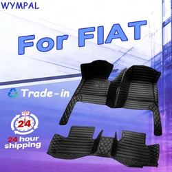 Car Floor Mats For FIAT FIAT tipo 500 500c 500X Barchetta Croma 126p X1 9 Ducato 124 Spider 500L GrandPunto Car Accessories