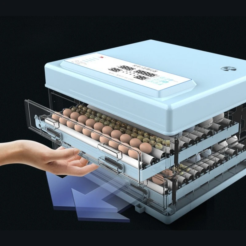 Eggs Incubator Fully Automatic Smart Pull-out Chick Incubator Quail Duck Egg Hatcher Machine Household Brooder Chick Nesting Box