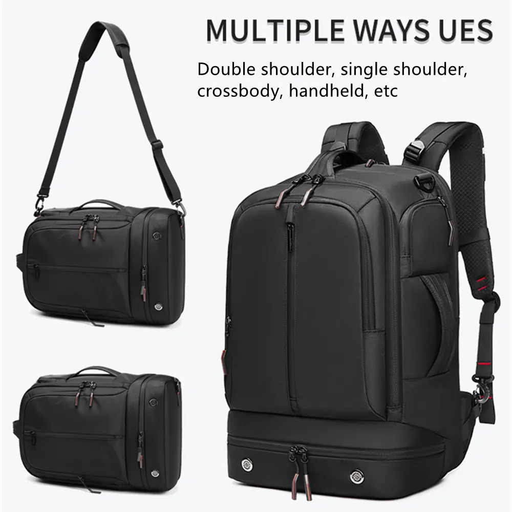 

Waterproof Business Backpack Travel Bag Laptop Tablet Computer Storage Box Shoulder Handbag Luggage Case Hiking Shoe Space Pack