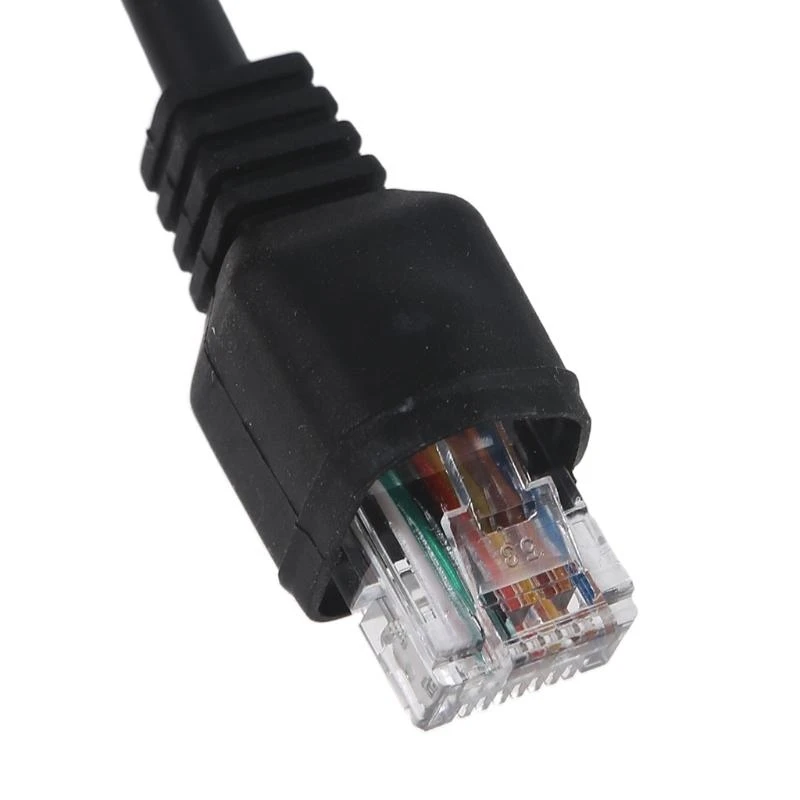 090F RJ-45 8 PIN إلى 8 Pin راديو سماعة ميكروفون مكبر الصوت لـ Mobile