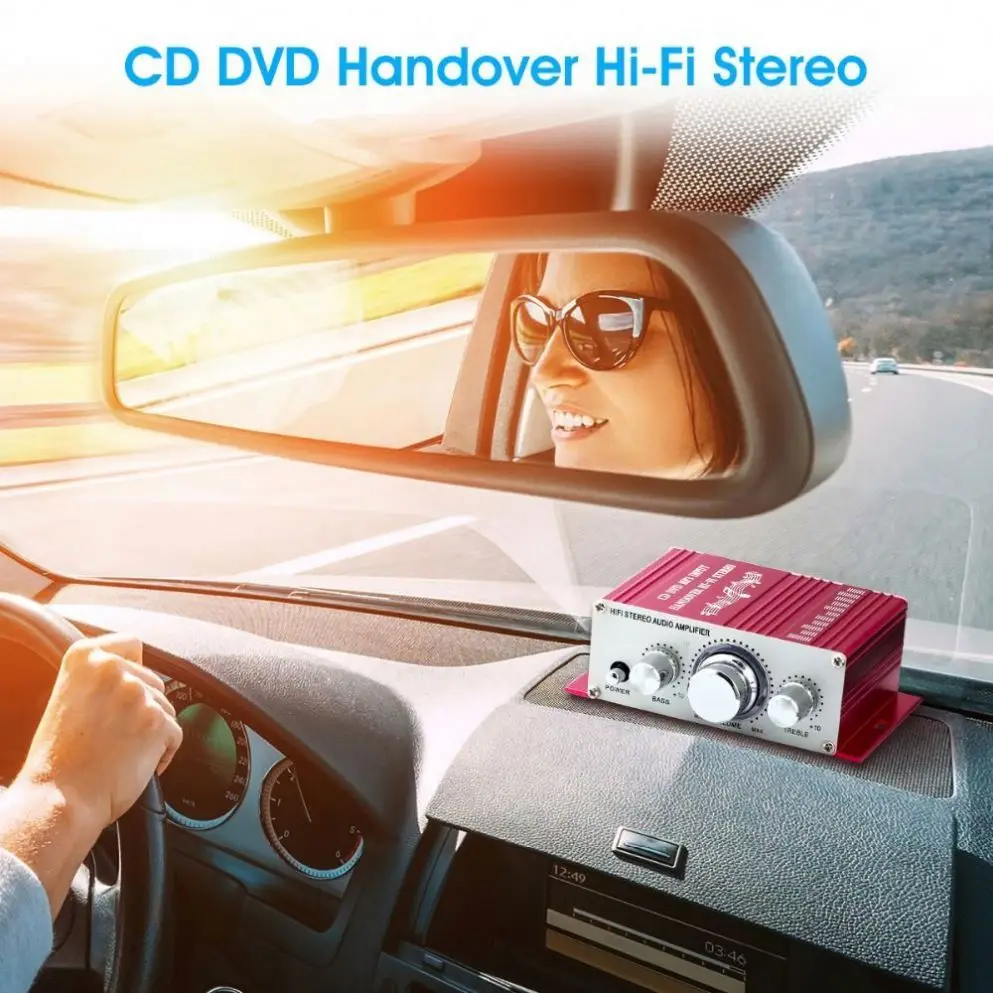 15VDC High Quality Mini Disc MP3 Input HIFI Stereo Switching Stereo 2 Channel Auto Amplifier Spot