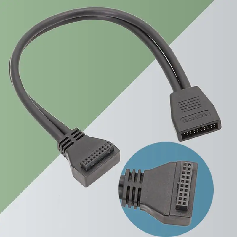 Adaptador de Cable para ordenador, conector USB 3,0, Cable alimentado, Cable de extensión de ordenador, Cable de placa base macho a hembra