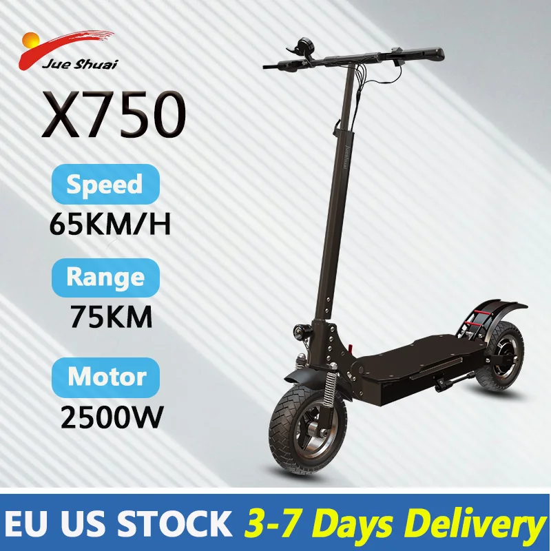 

X750 Electric Scooter X750 1600W/2500W Rear Motor Foldable Scooter 65KM/H Maximum Speed Trottinettes électriques for Adults