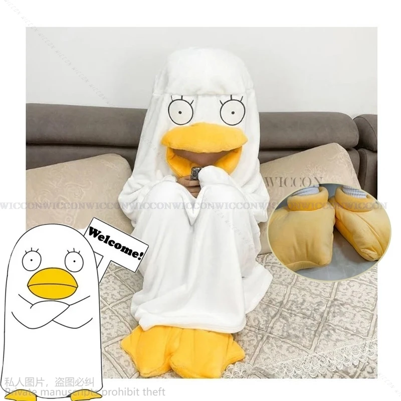 Cartoon Pajamas Funny Gintama Elizabeth Cosplay Women Men Sleep Blanket Nightgown Anime Sleeping Bag And Shoes Plus Size Costume