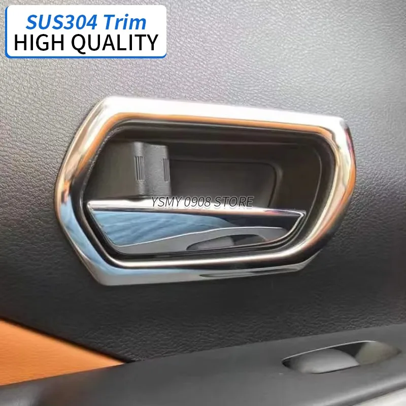 For Nissan Kicks P15 2020+ Stainless Steel Inner Door Handle Frame Bowl Cover Trim