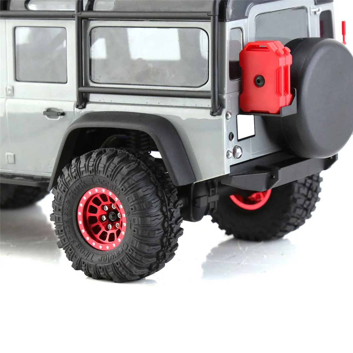 4 pz 1.0 pollici metallo Beadlock mozzo ruota cerchio per 1/18 1/24 RC Crawler auto TRX4M Axial SCX24 AX24 parti, nero